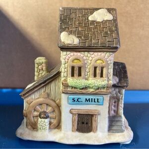 Vintage Charming S.C. Mill Figurine Christmas Village